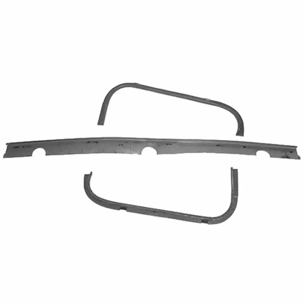 1967-1969 Chevrolet Camaro Trunk Weatherstrip Gutter, 3 Piece Set