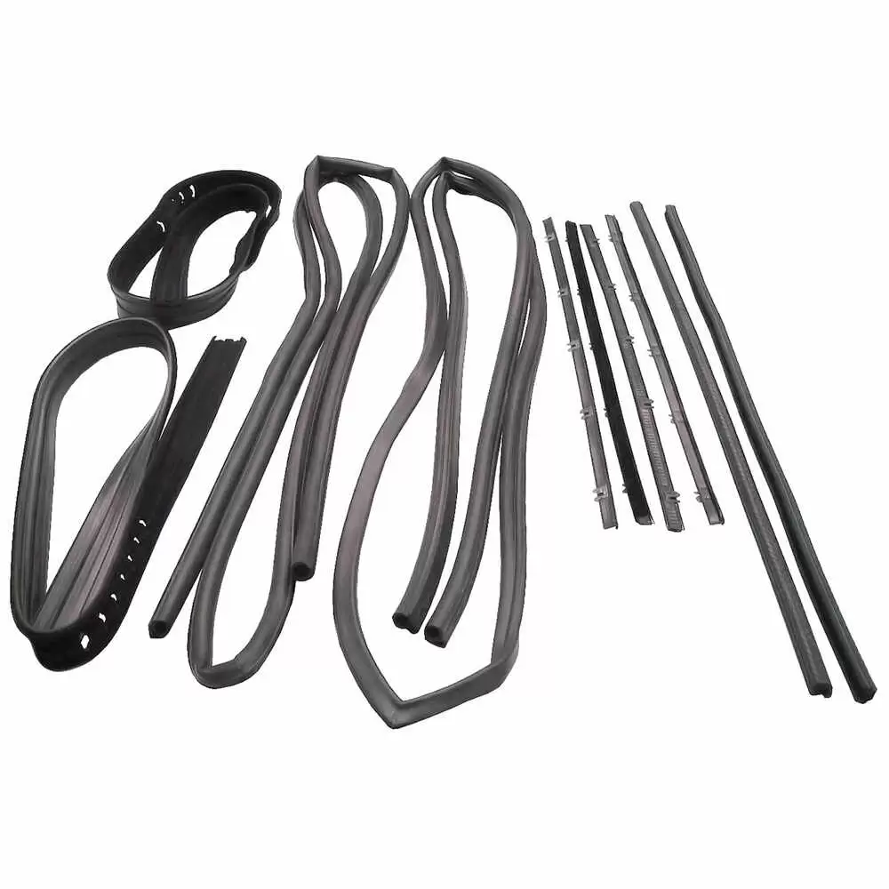 1967-1972 Chevrolet Pickup Truck CK Sweep Belt & Glass Run Window Channel & Door Seal Kit 