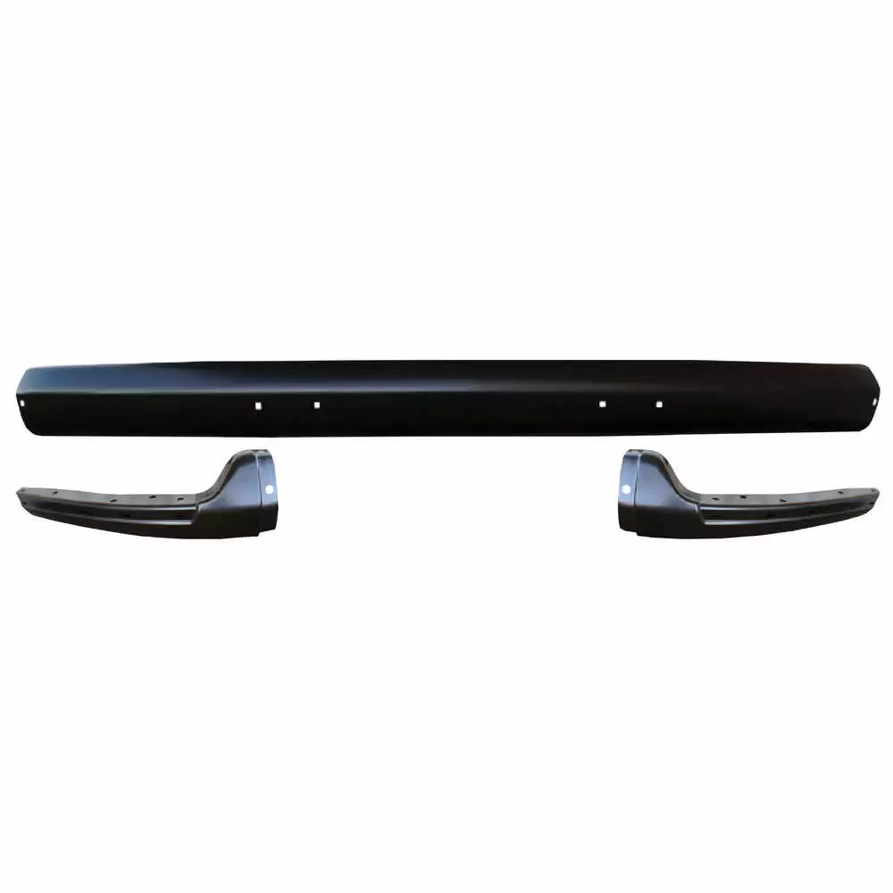 1968-1972 Volkswagen Bus Painted Front Bumper Kit, 3 Pcs VW07004AFP