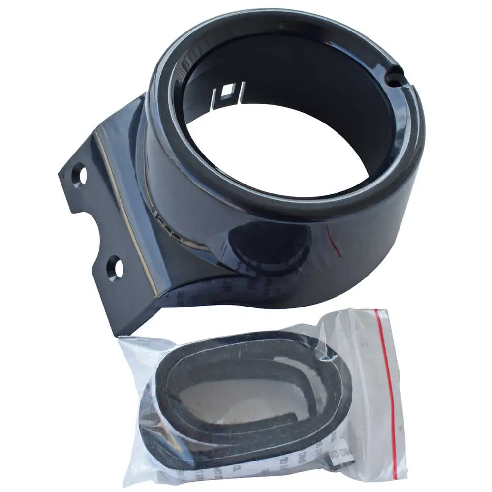 1971-1971 GMC Pickup Truck CK A/C Vent Ball Housing with Felts, Black - Passenger side