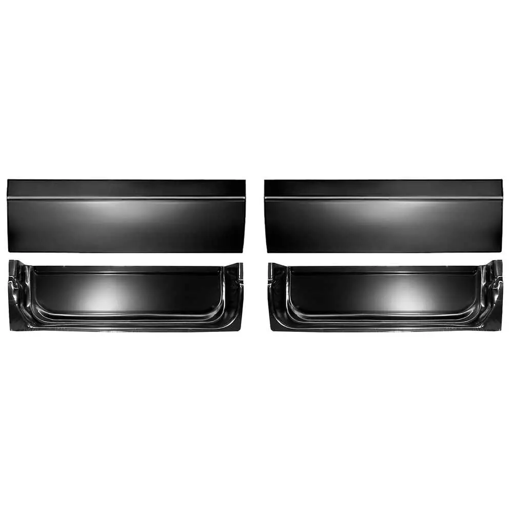 1971-1971 GMC Pickup Truck CK Inner & Outer Door Bottom Skin Kit