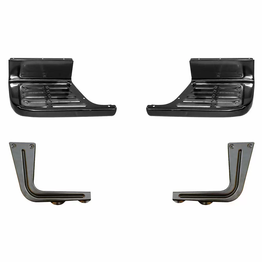1971-1971 GMC Pickup Truck CK Short Bed Step side Step Plate & Step Hanger Kit