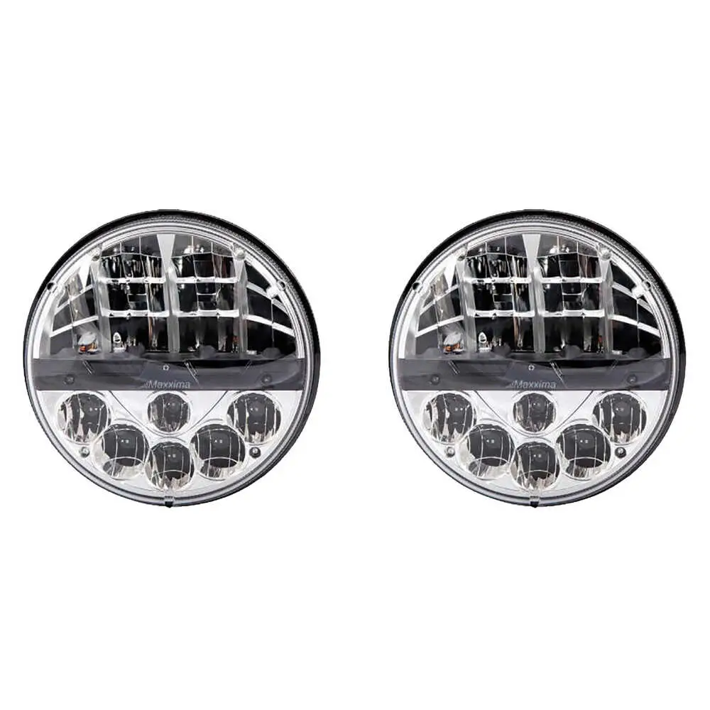 1972-1986 Jeep Cj8 7" Round Headlight Assembly with LED Lights