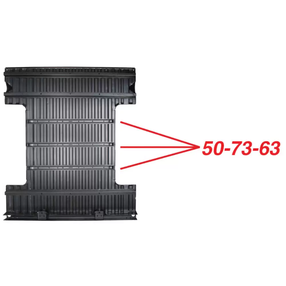 1973-1987 Chevrolet Pickup Truck CK Fleetside Steel Bed Intermediate Reinforcement Strip