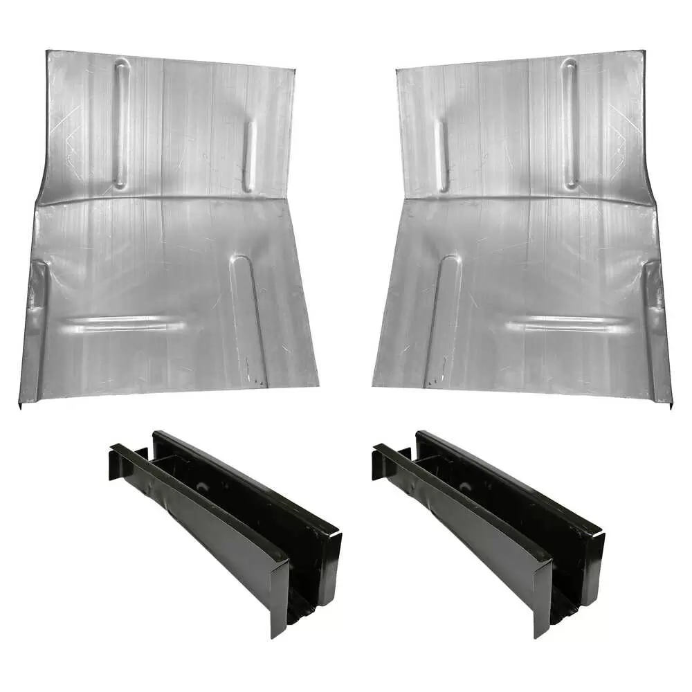 1973-1991 Chevrolet Blazer Cab Floor Pan with Backing Plate & Floor Support Kit