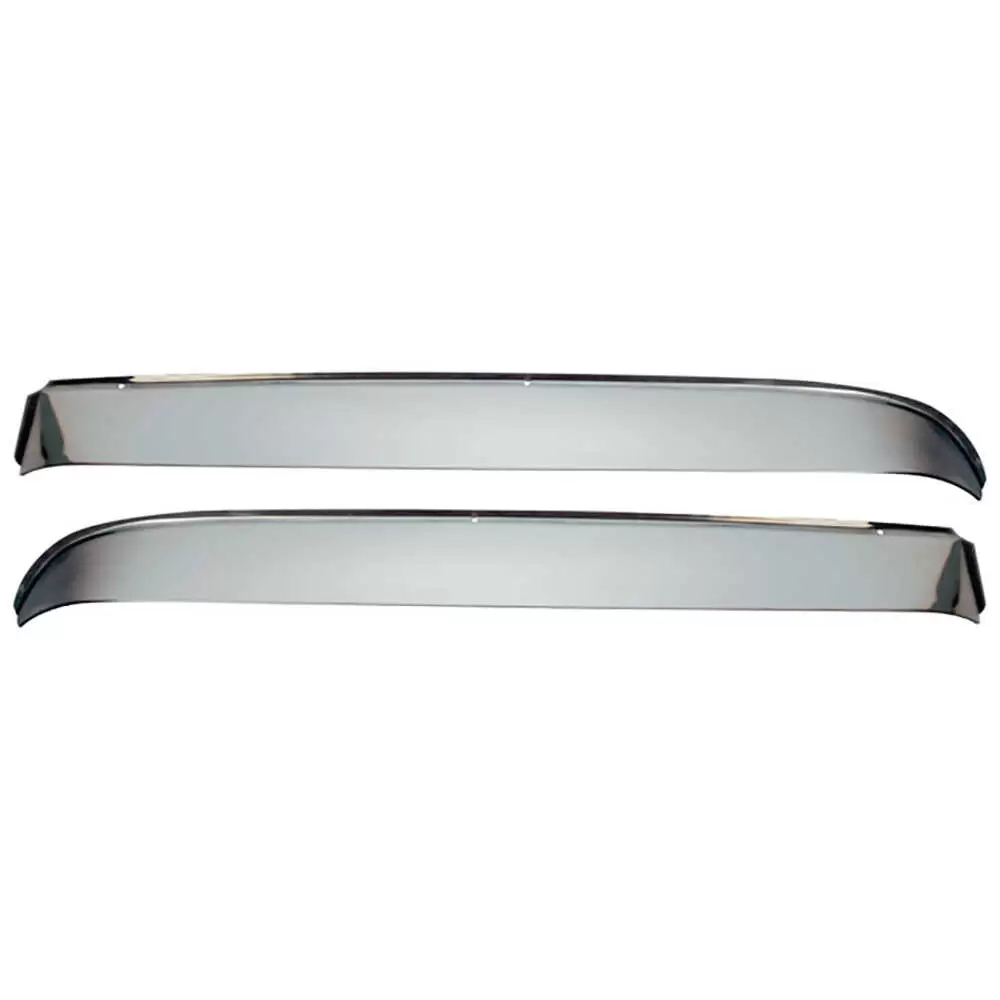 1973-1991 Chevrolet Blazer Vent Shades with Hardware - Polished Stainless Steel 0850-590
