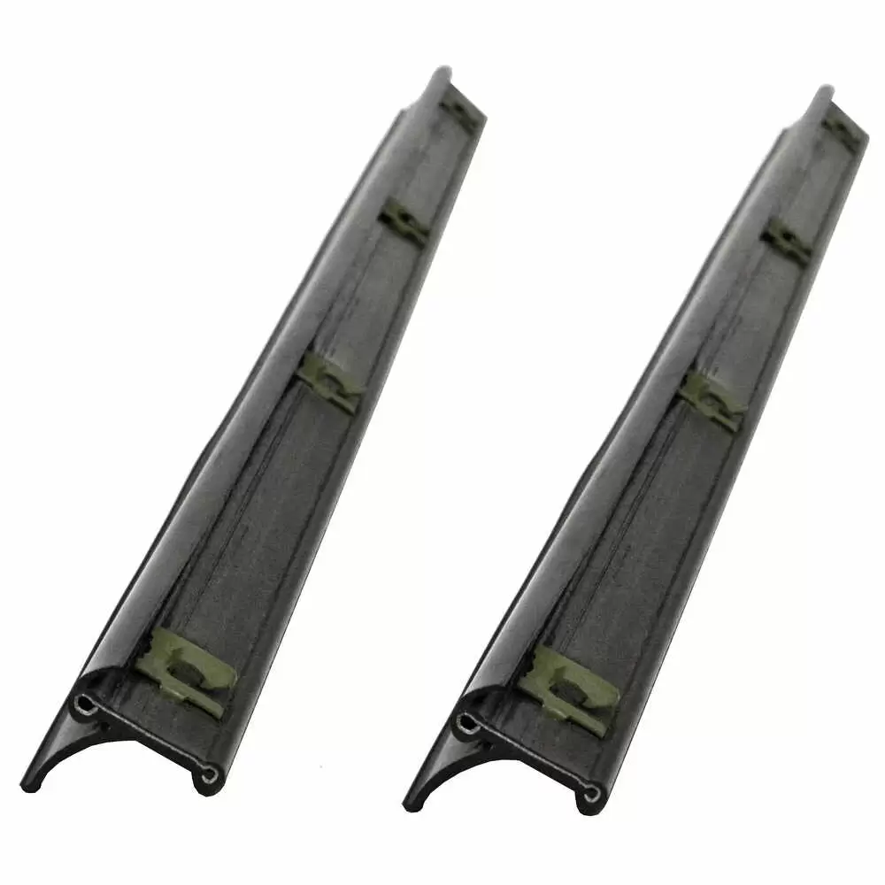 1974-1974 Jeep Wagoneer SJ 4 Door Rear Door Inner & Outer Felt Window Sweep Belt Kit - Pairs