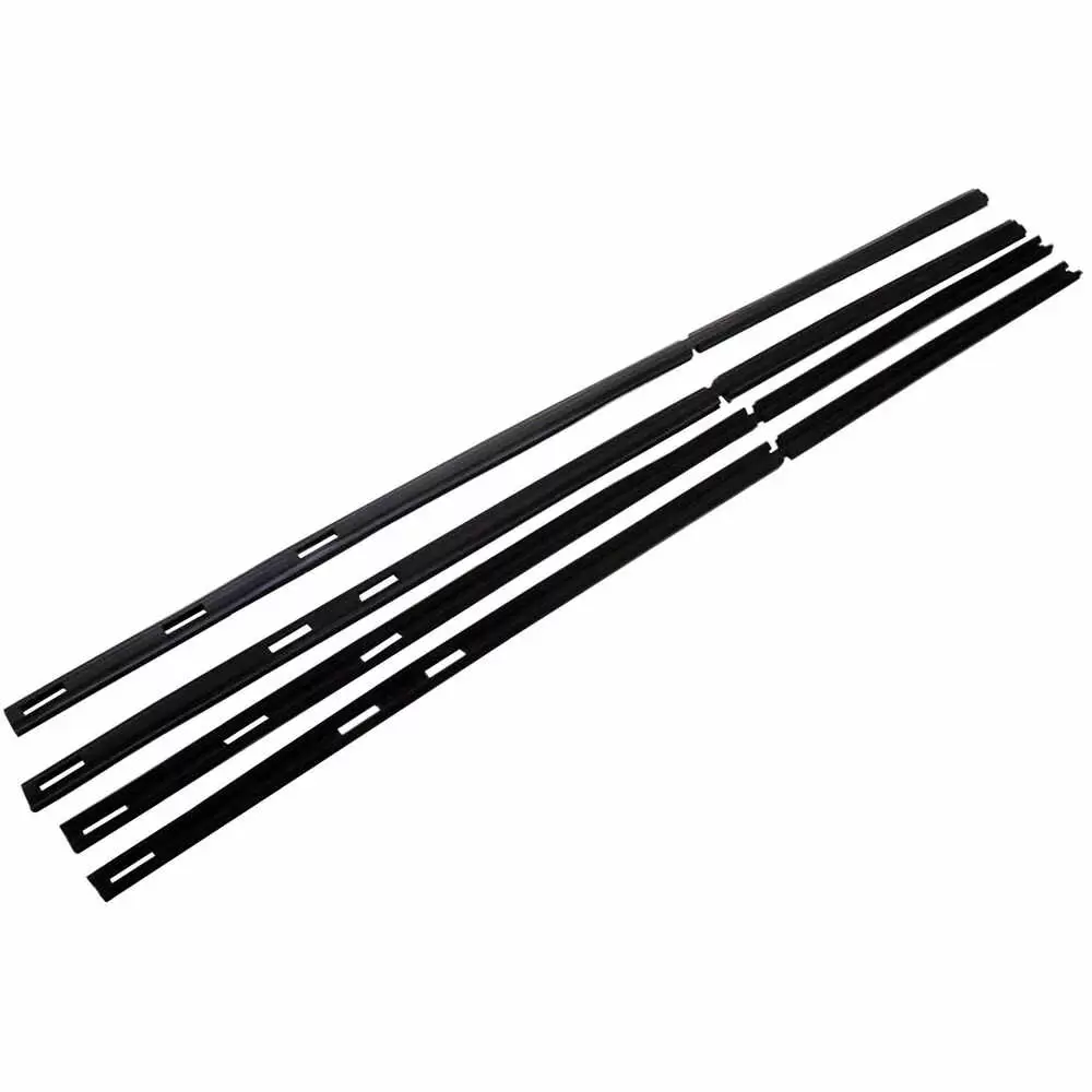 1976-1976 Jeep Wagoneer SJ Front & Rear Felt Glass Run Window Channel Kit - 4 Pieces