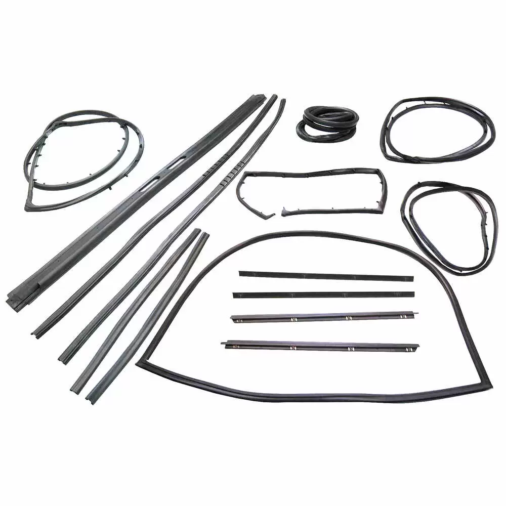 1976-1986 Jeep CJ7 15 Piece Weatherstrip Kit for Jeep with Movable Vent