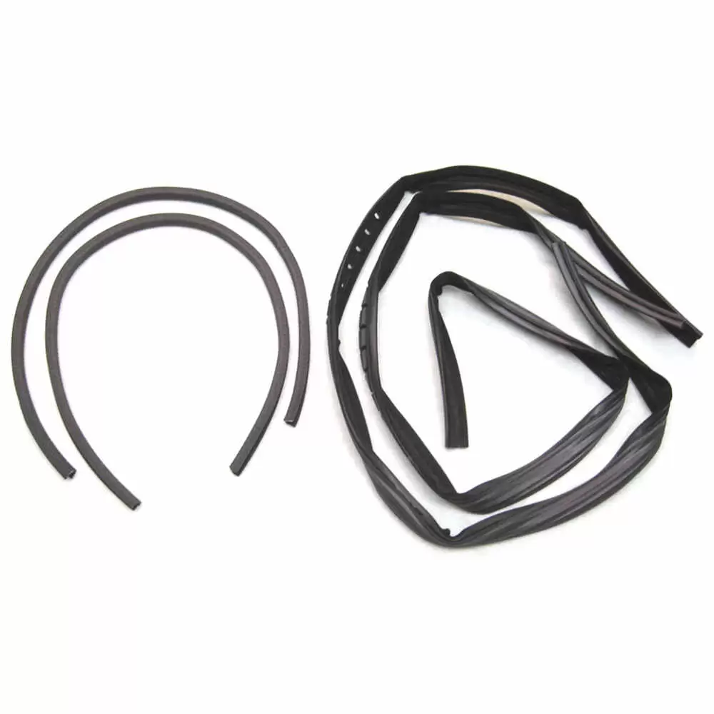 1976-1986 Jeep CJ7 Glass Run Window Channel Kit with Stationary Vent