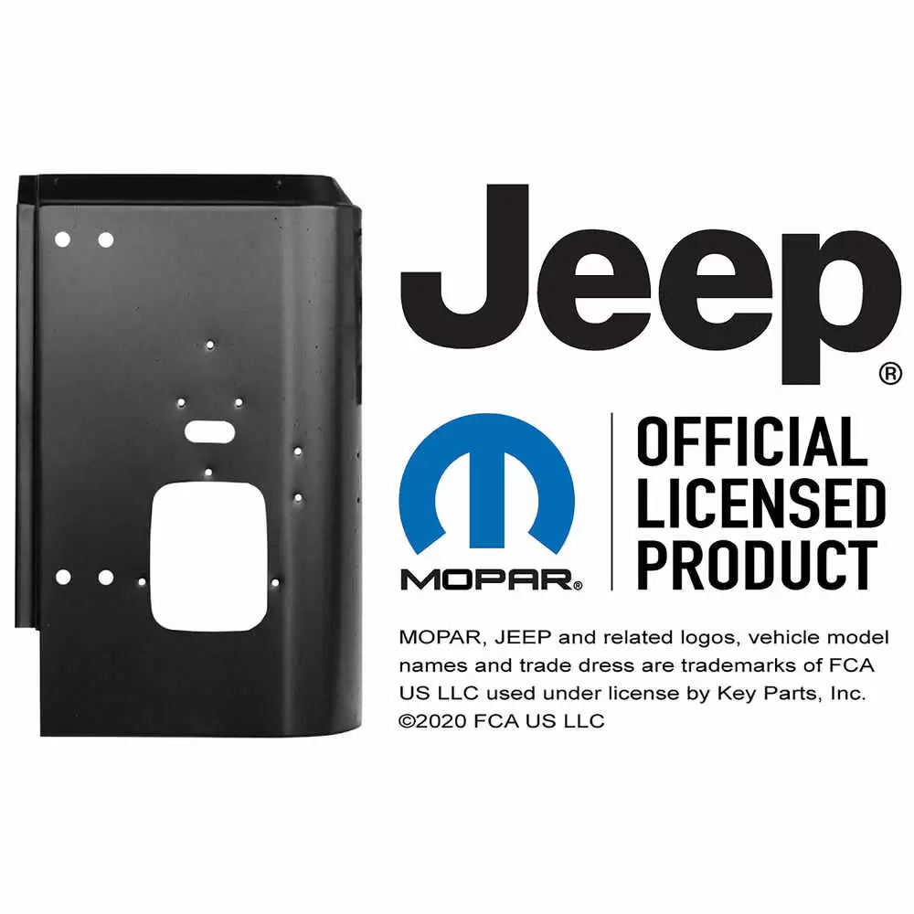 1976-1986 Jeep CJ7 Tail Light Panel - 0479-136 Right Side