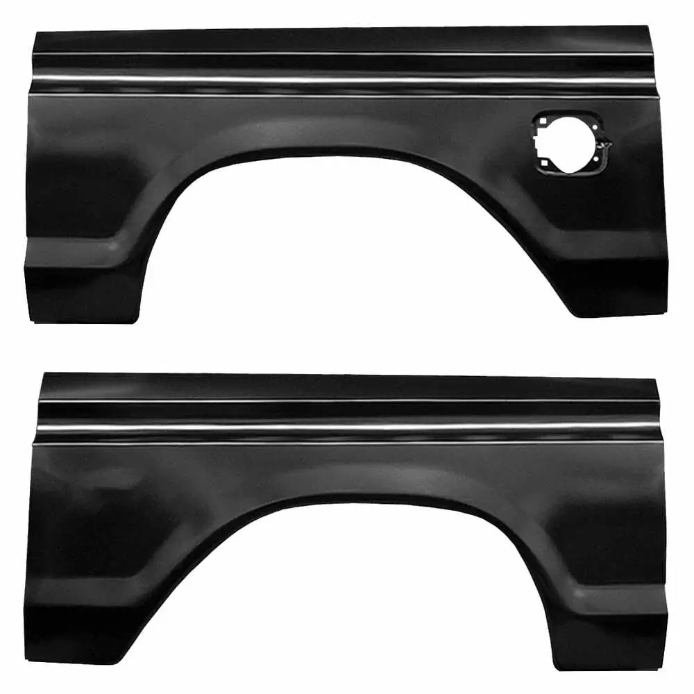 1977-1979 Ford F100 Pickup Truck Rear Wheel Arch with Square Gas Hole Kit