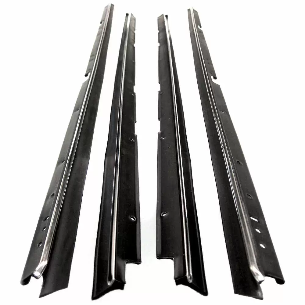 1978-1981 Pontiac Grand Am Inner & Outer Felt Window Sweep Belt - A Body - 4 Piece Kit - 2 Door