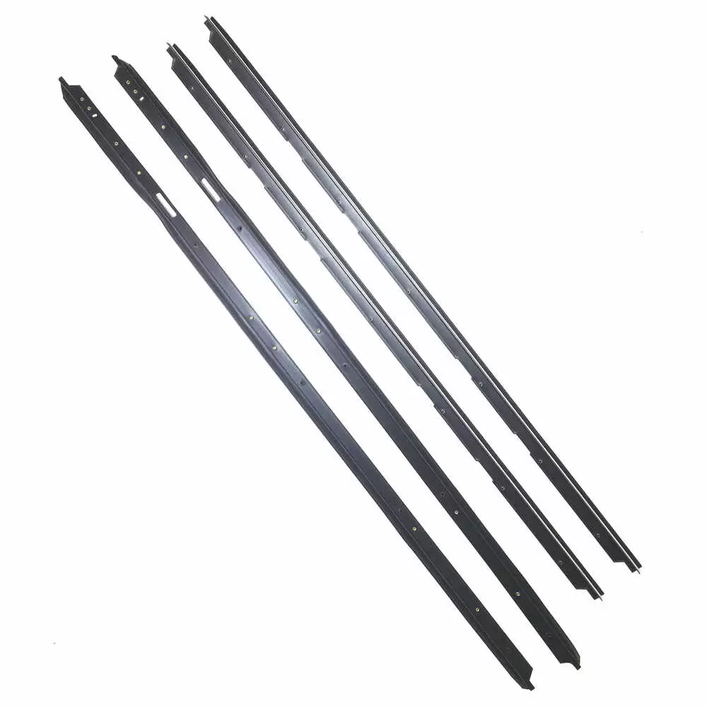 1978-1988 Chevrolet Monte Carlo Inner & Outer Felt Window Sweep Belt with Reveal Molding - 4 Piece Kit - A Body