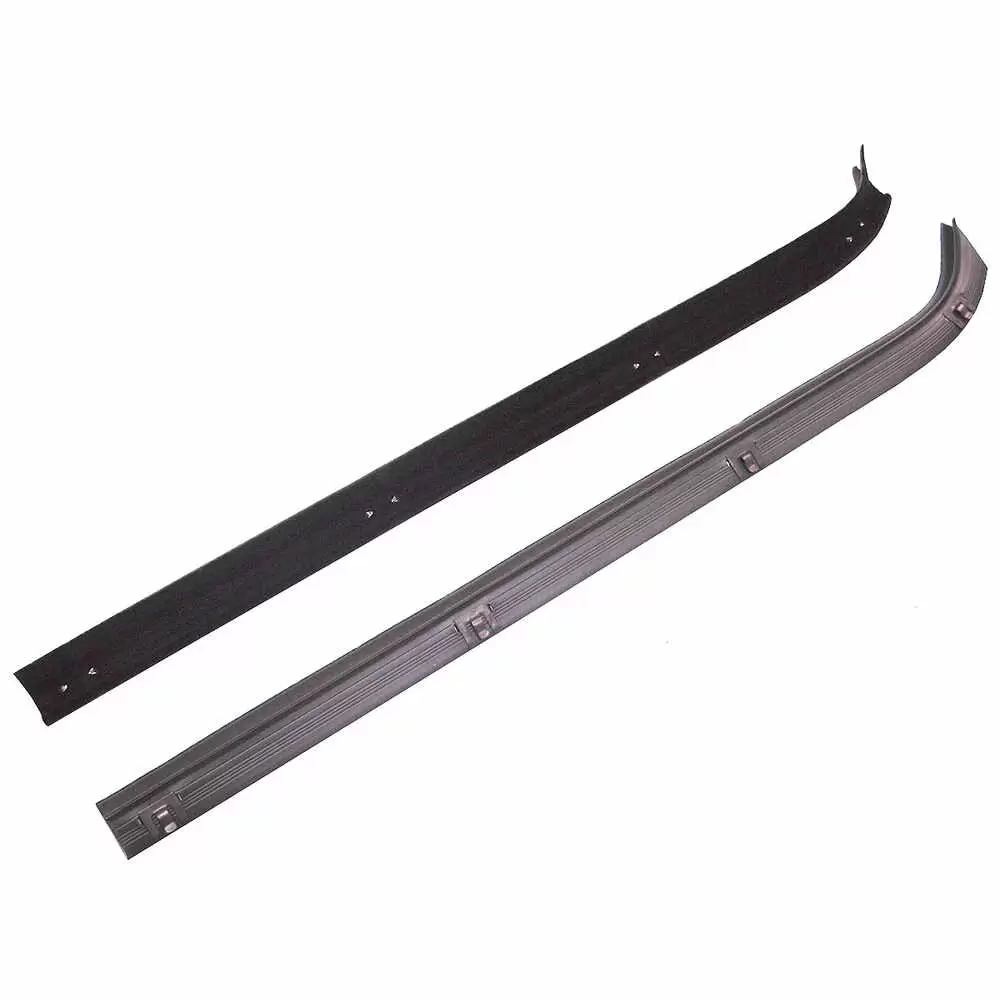 1980-1980 GMC Pickup Truck CK CREW CAB Rear Door Outer Felt Window Sweep Belt - Pair