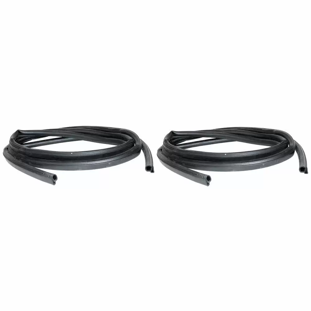 1980-1980 GMC Pickup Truck CK Door Seal Weatherstrip without Molded Corners - Pair