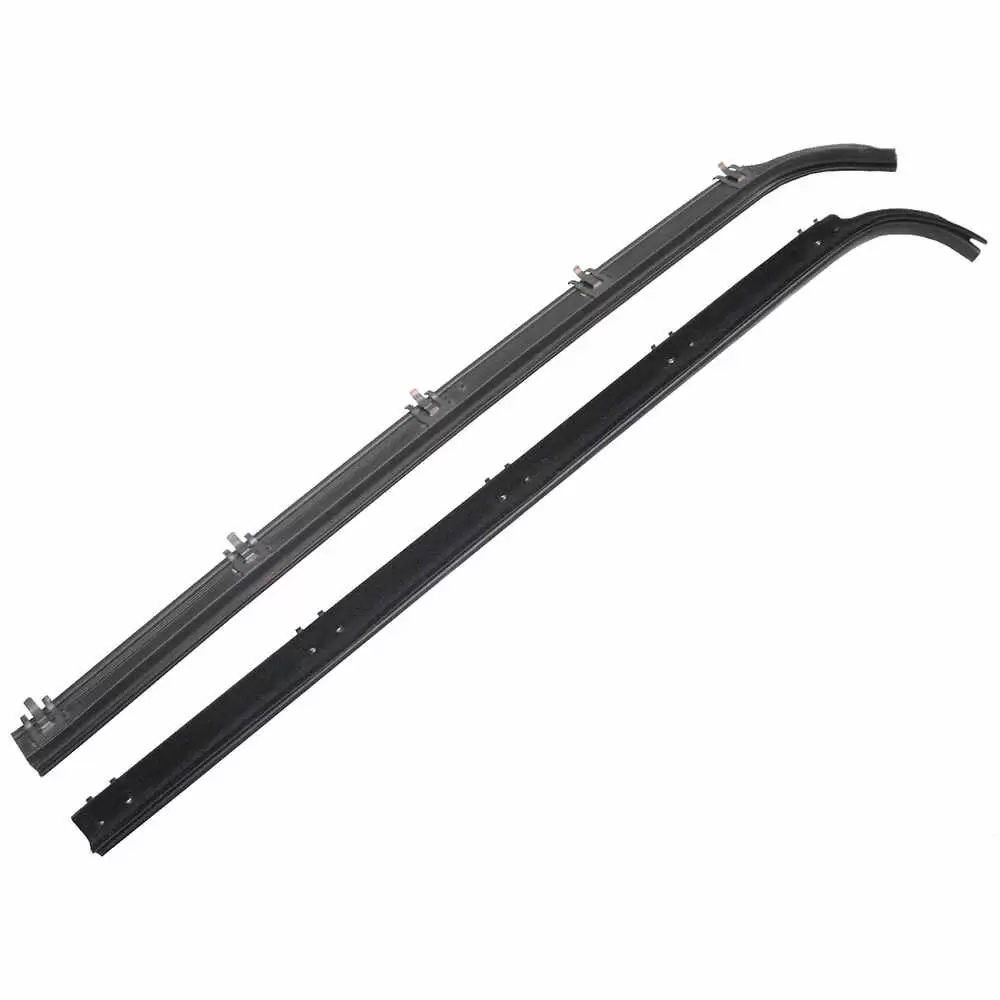 1980-1986 Ford F150 Pickup Truck Outer Felt Window Sweep Belt - Pair - Driver and Passenger Side