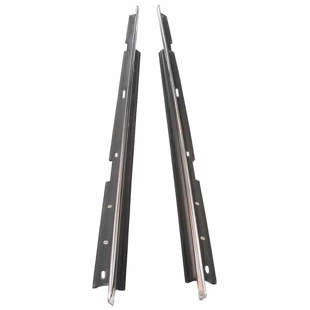 1980-1990 Oldsmobile 88 Rear Outer Felt Window Sweep Belt - B & C Body - Pair