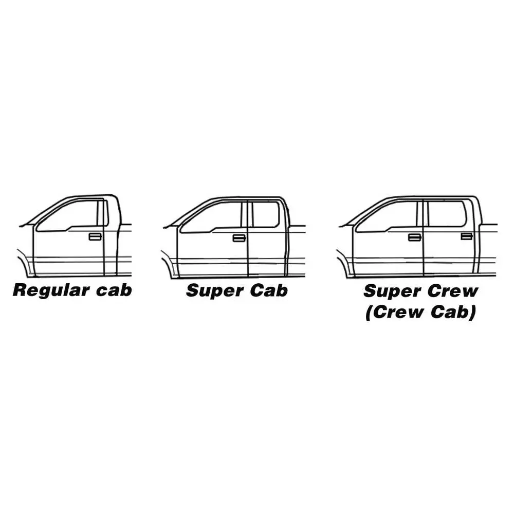 1980-1998 Ford F350 Pickup Lower Rear Door Post - Left Side