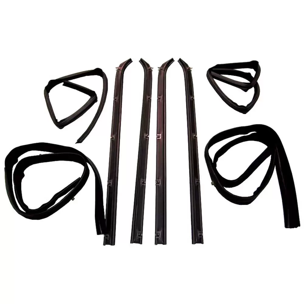 1981-1981 Dodge Ramcharger Window Glass Run Channel & Felt Sweep Belt Kit