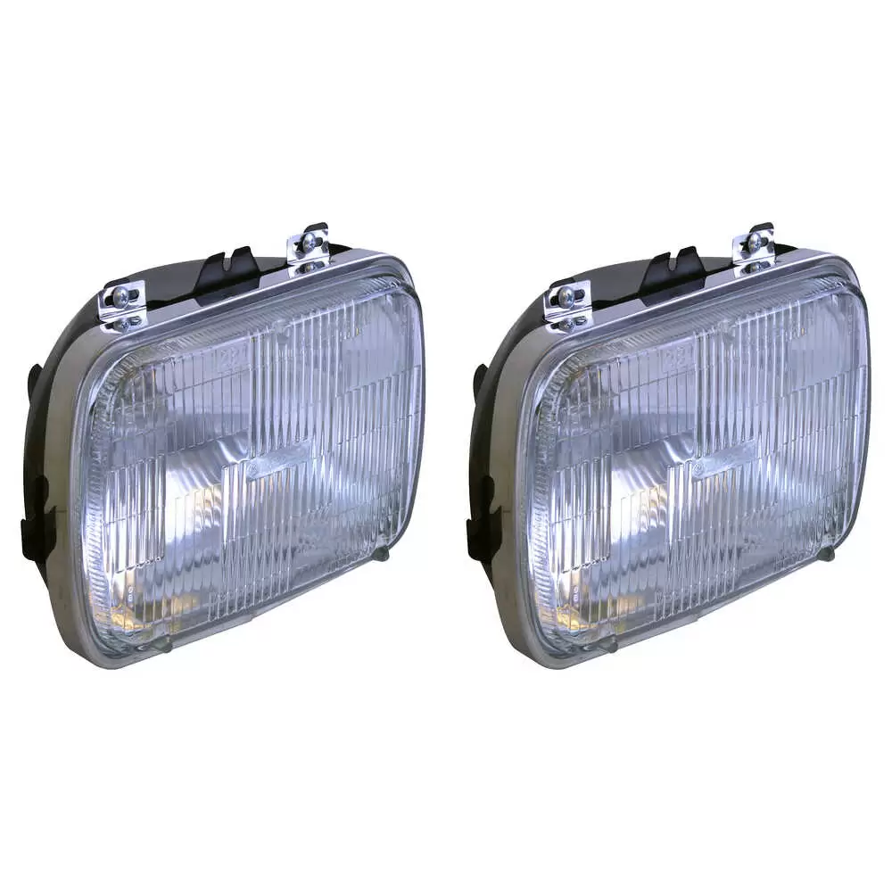 1981-1984 Oldsmobile Omega Dual Beam Headlight Assembly with Retaining Rings and Buckets for a 2-Headlight System