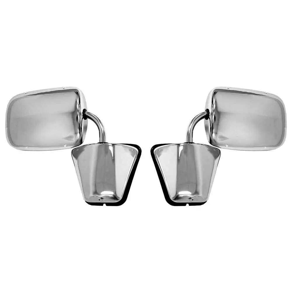 1981-1987 Chevrolet Pickup Truck CK Stainless Steel Mirror Assembly Pair