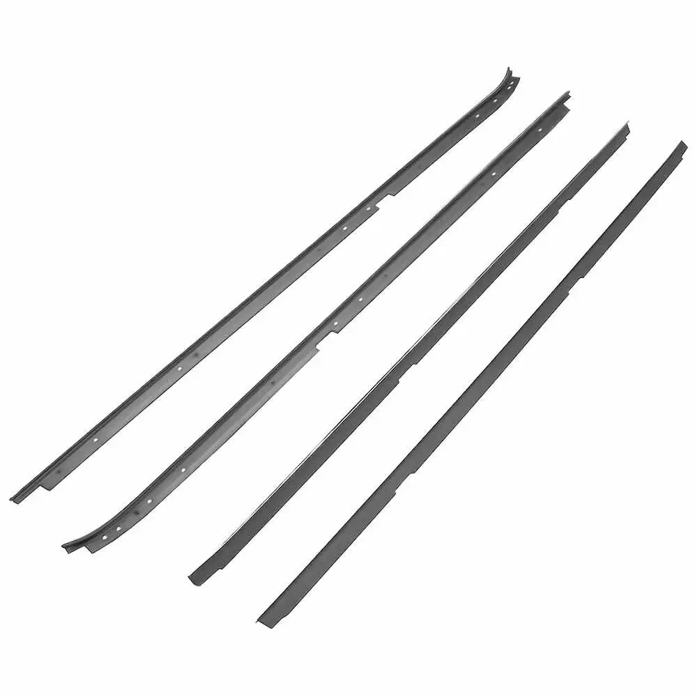 1982-1988 Oldsmobile Cutlass Calais Inner & Outer without Molding Felt Window Sweep Belt Kit - 2 Door