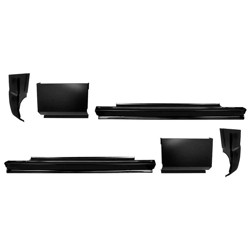 1982-1993 Chevrolet S10 Pickup Super Cab Cab Corner, Extension & Slip on Rocker Panel Kit