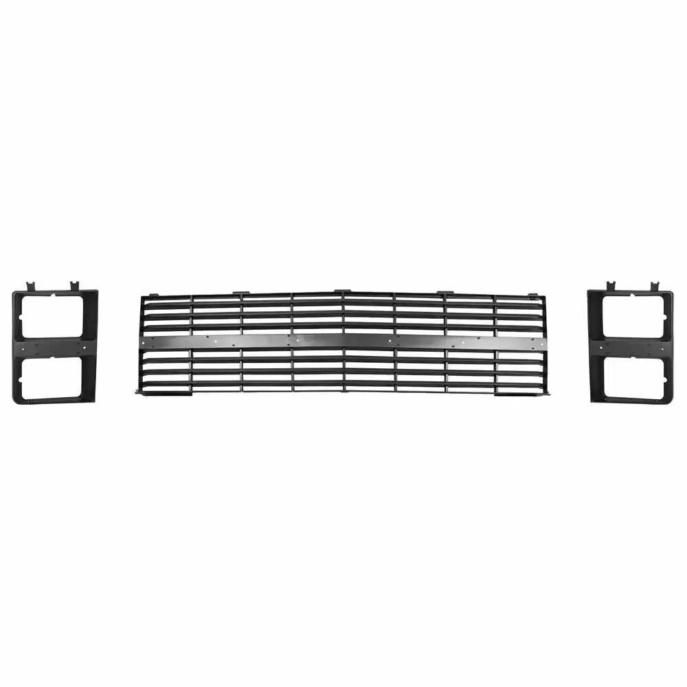 1983-1984 Chevrolet Pickup Truck CK Grille with Molding Holes, Charcoal & dual headlight doors