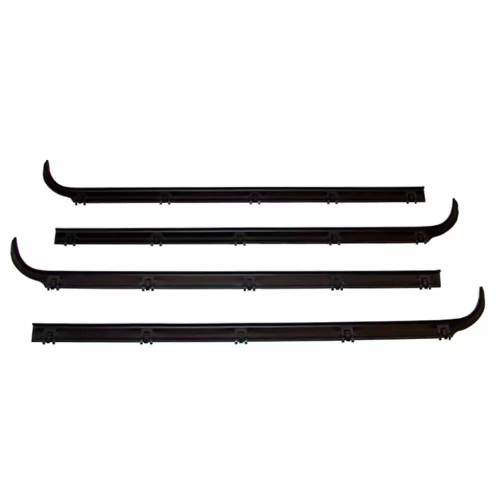 1984-1988 Ford Bronco II Inner & Outer Window Belt Felt Sweep Kit with Vent Windows