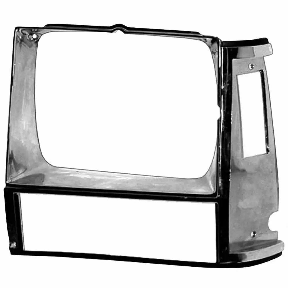 1984-1990 Jeep Cherokee XJ Single Headlight Door - Chrome - Left Side