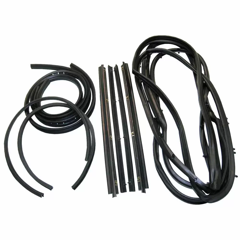 1986-1986 Jeep Scrambler Glass Run Window Channel & Felt Sweep Belt & Door Seal Kit