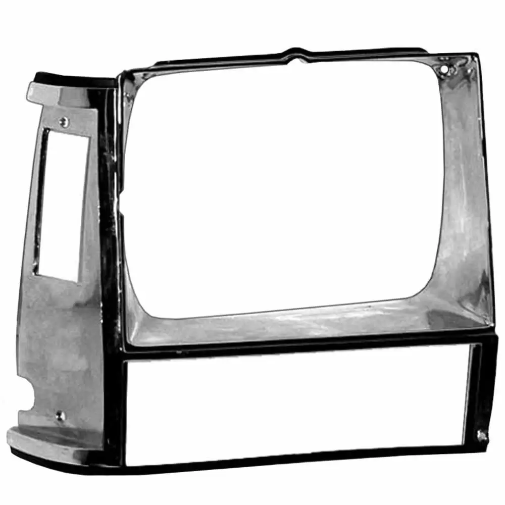 1986-1990 Jeep Comanche Single Headlight Door - Chrome - Right Side