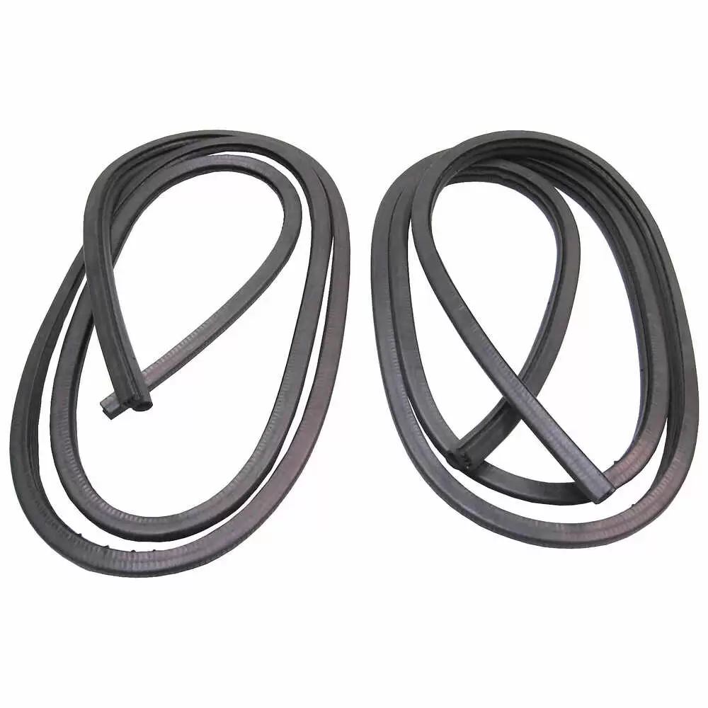 1986-1991 Ford Taurus Rear Door Seal Weatherstrip - Pair - Driver and Passenger Side