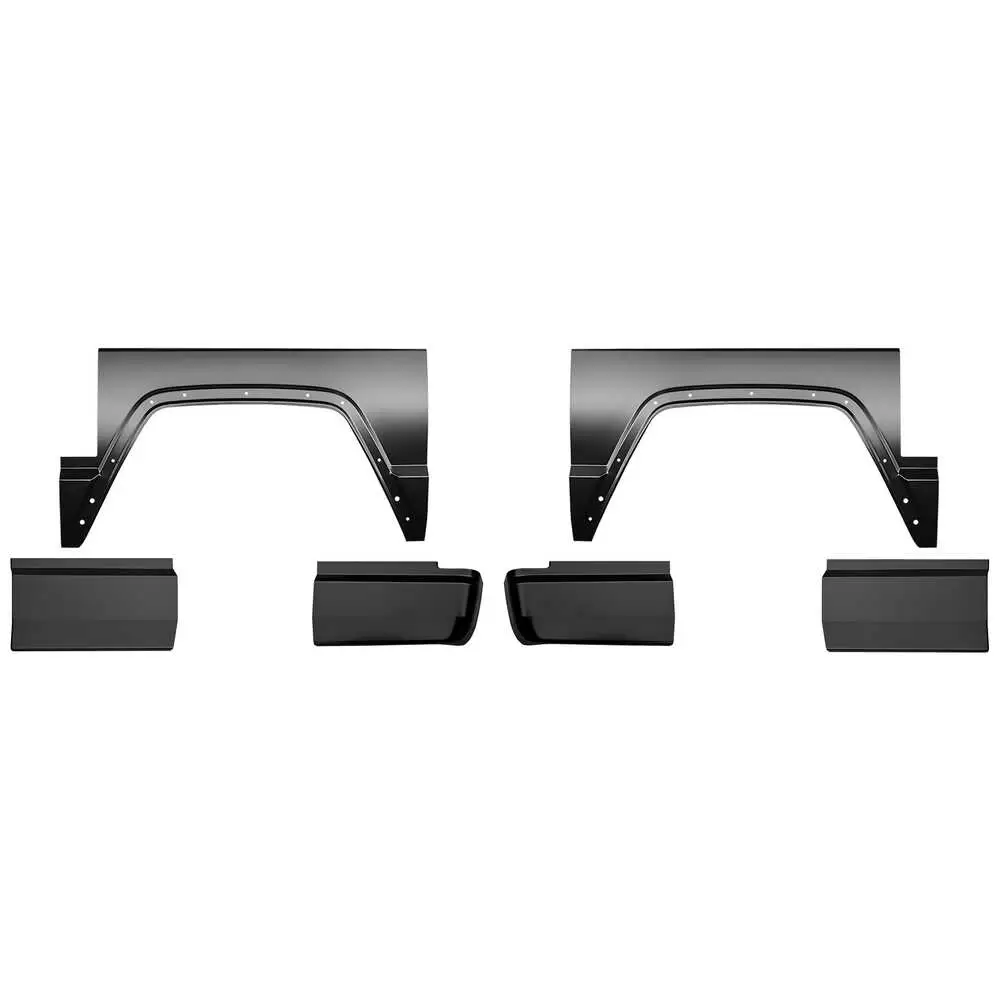 1986-1992 Jeep Comanche 6' Bed Front Rear Lower Bed Section and Wheel arch Kit for 86-83 Jeep Commander 6' bed - 0482-137