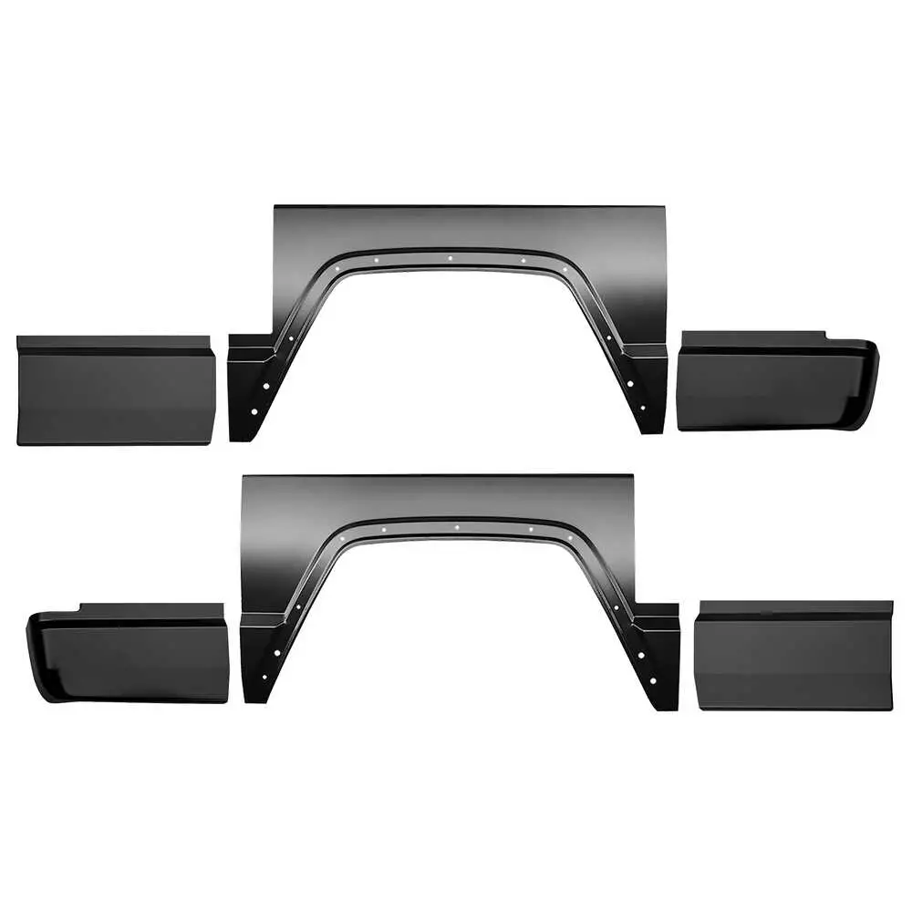 1986-1992 Jeep Comanche 6' Bed Front Rear Lower Bed Section and Wheel arch Kit for 86-83 Jeep Commander 6' bed