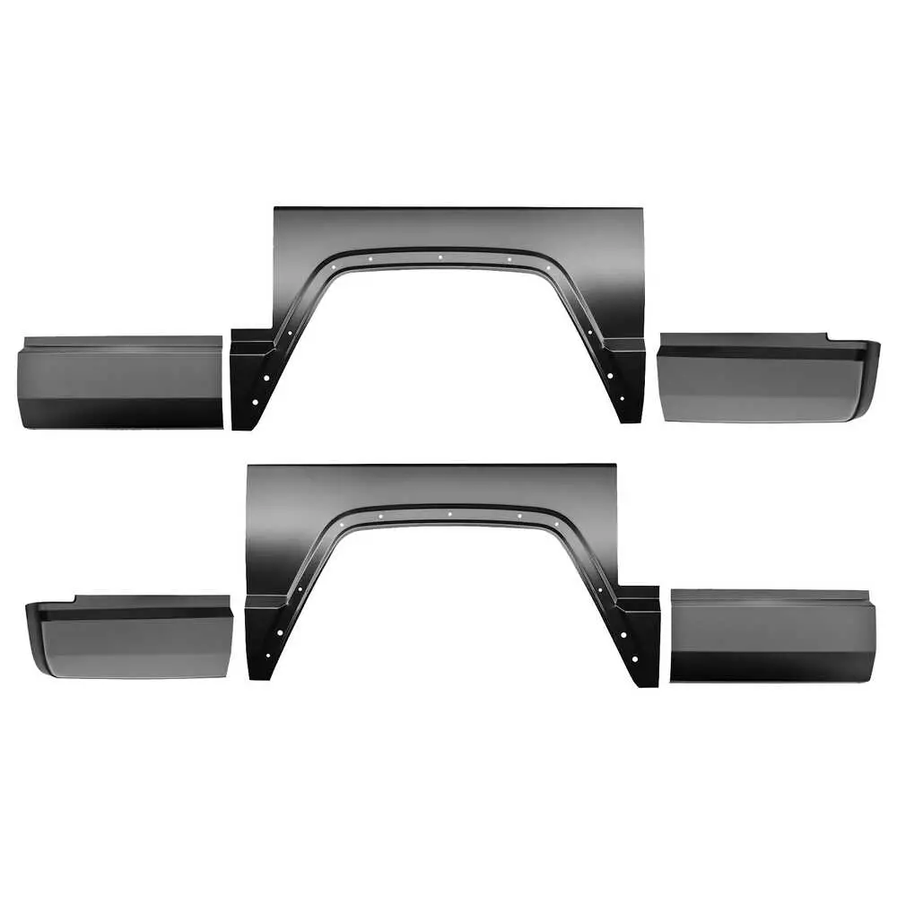 1986-1992 Jeep Comanche 7' Bed Front and Rear Lower Bed Section and Wheel arch Kit for 7' Bed- 0482-135