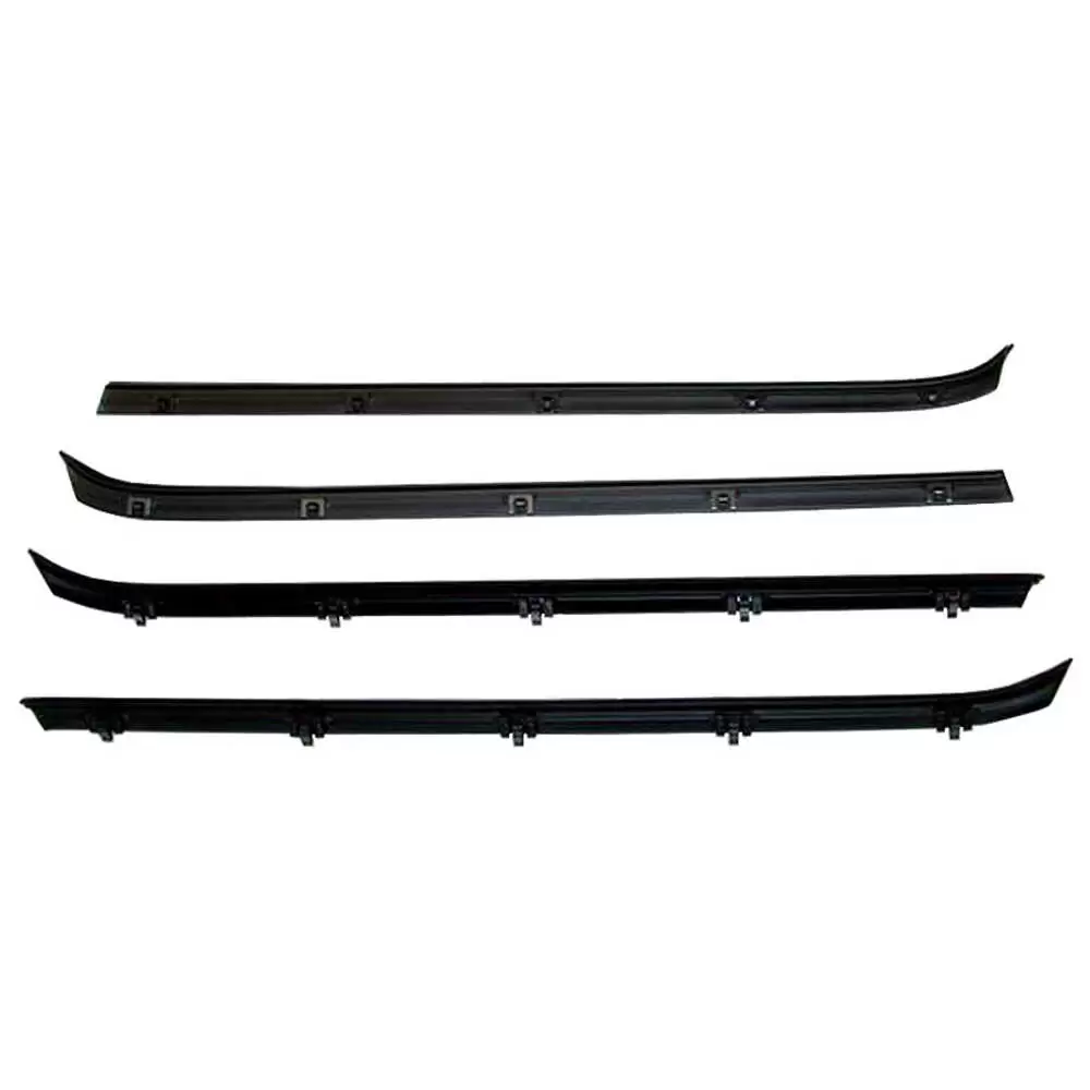 1987-1987 GMC Pickup Truck CK Inner & Outer Front Door Felt Window Sweep Belt Weatherstrip Kit