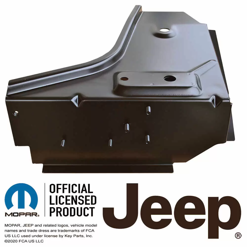 1987-1995 Jeep Wrangler YJ Floor Toe Board Support - Left Side
