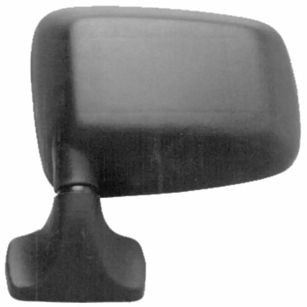 1987-1995 Jeep Wrangler YJ Mirror Assembly with glass, Manual, driver side Black -