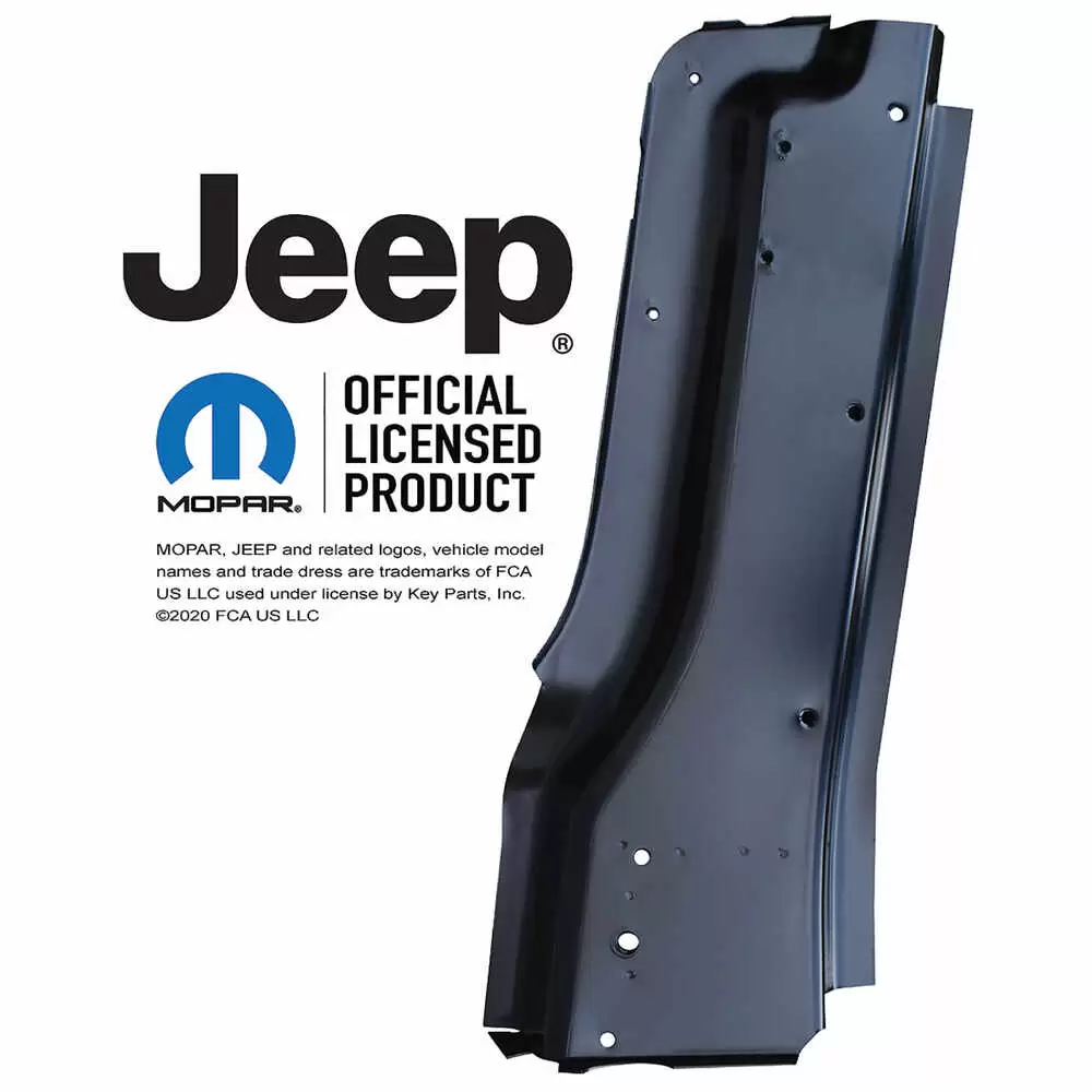 1987-1995 Jeep Wrangler YJ Side Panel Support Assembly - 0480-214 Right Side