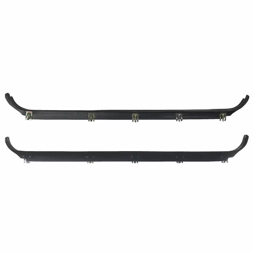 1987-1998 Ford F250 Pickup Crew Cab Rear Door Inner Felt Window Sweep Belt - Pair