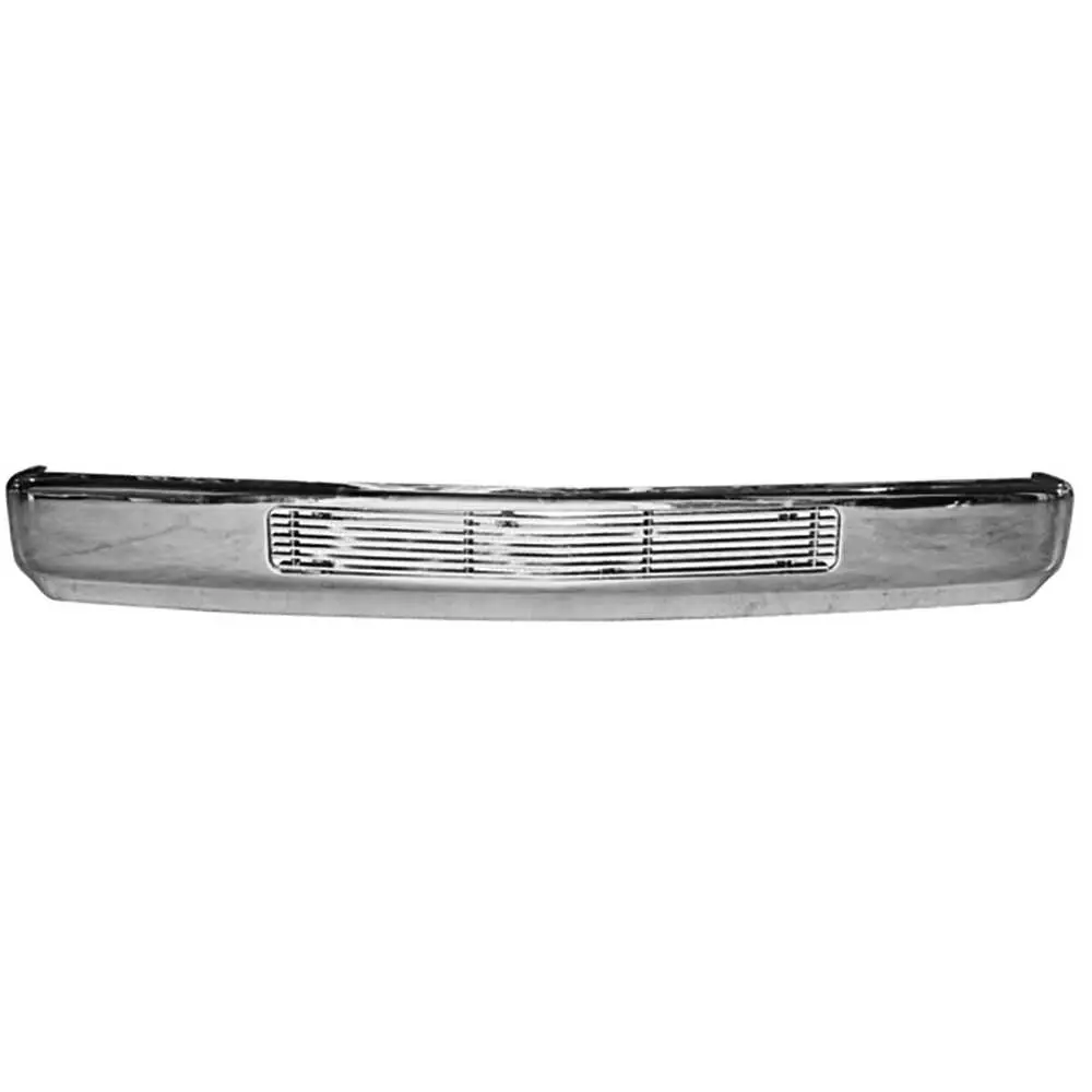 1988-1998 Chevrolet Pickup Truck CK Custom Chrome Front Bumper with Billet Insert and without Fog lights