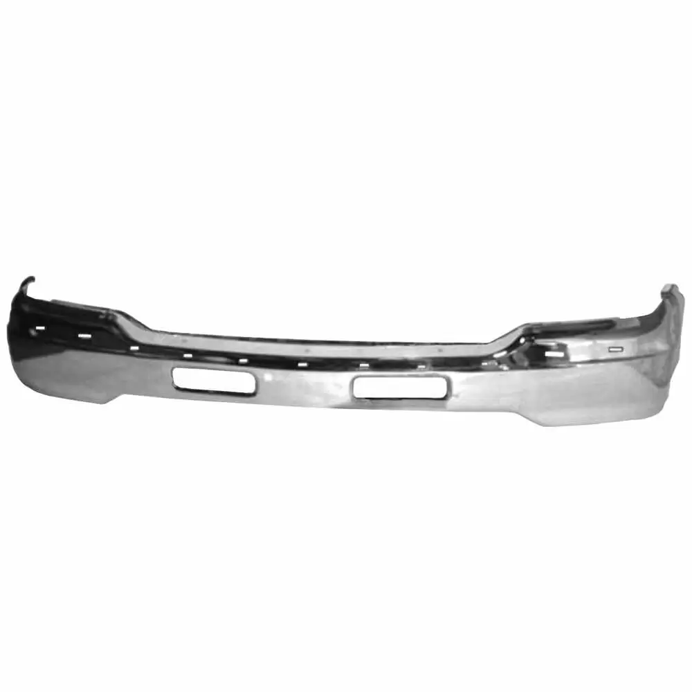 1991-1993 Chevrolet S10 Pickup Chrome Front Bumper with Pad Holes