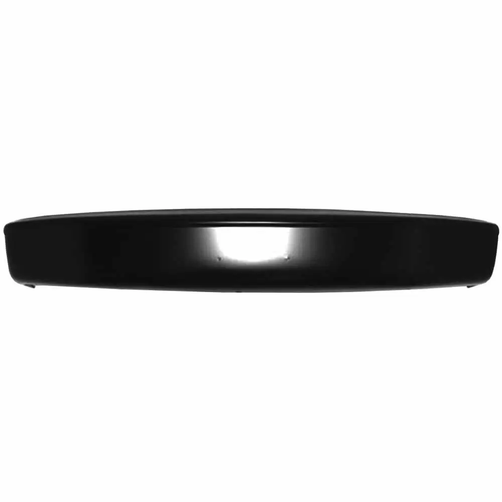 1992-1996 Ford F150 Pickup Truck Black Front Bumper without Pad Holes