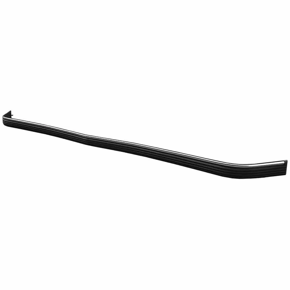 1992-1999 GMC Yukon Front Bumper Impact Strip - Black and Chrome