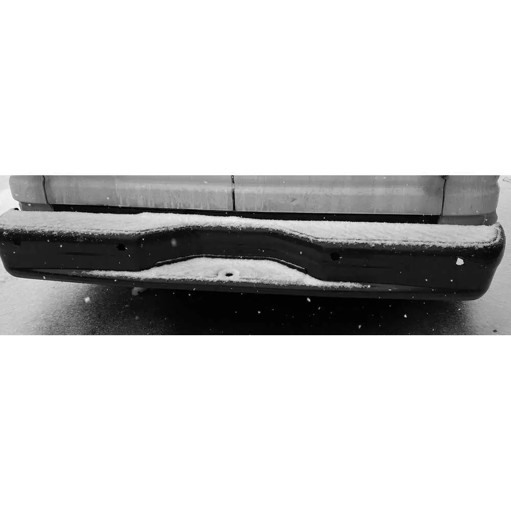 1992-2016 Ford Econoline Rear step bumper has holes for back up camera- painted black