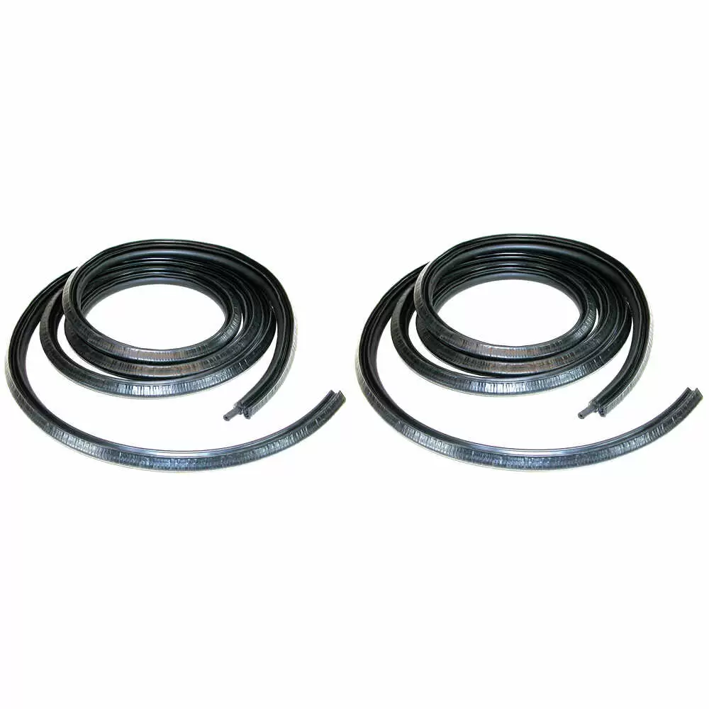 1993-1998 Jeep Grand Cherokee Rear Door Weatherstrip Seal Kit - Pair