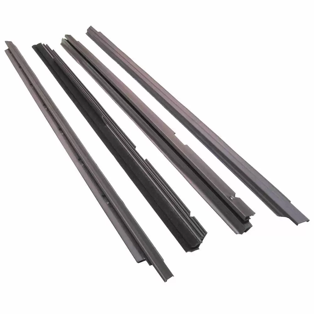 1994-2004 Ford Mustang Inner & Outer Felt Window Sweep Belt - 4 Piece Kit - Driver and Passenger Side