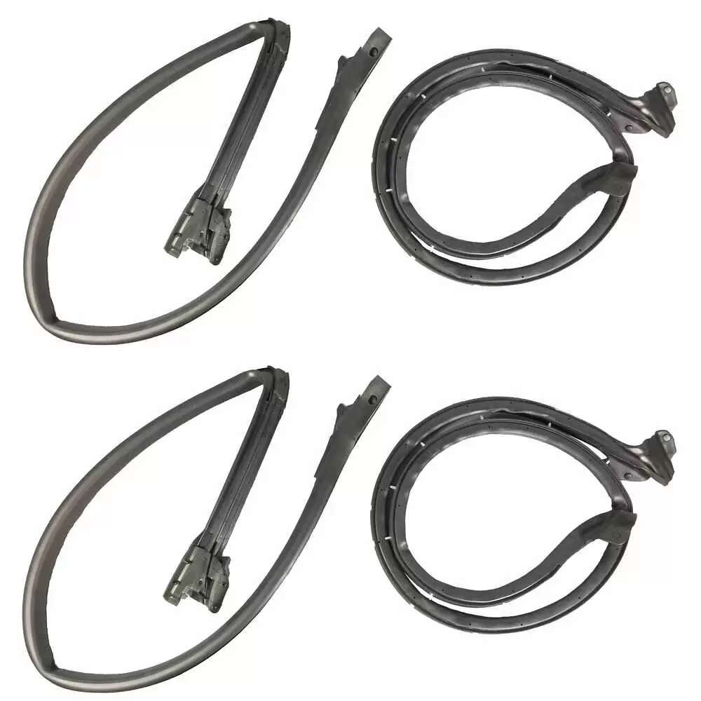 1994-2004 Ford Mustang  Upper & Lower Door Seal Weatherstrip - 4 Piece Kit - Driver and Passenger Side